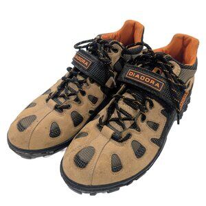 Diadora Men's Size 10 Hiking Trekking Rugged Tan Brown Lace-Up Strap Boots